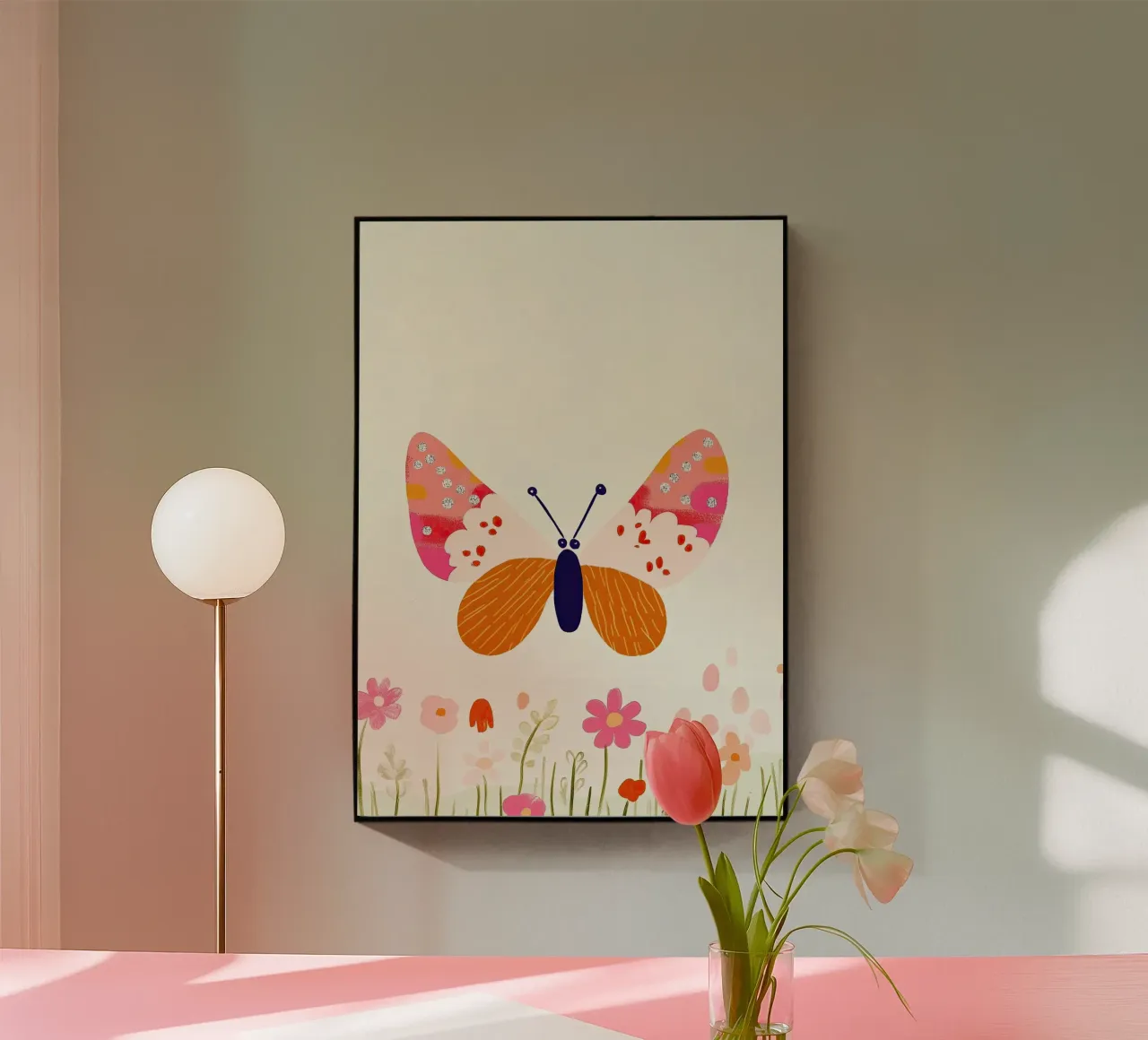 Farfalla colorata plexiglass da Dreamy Nursery