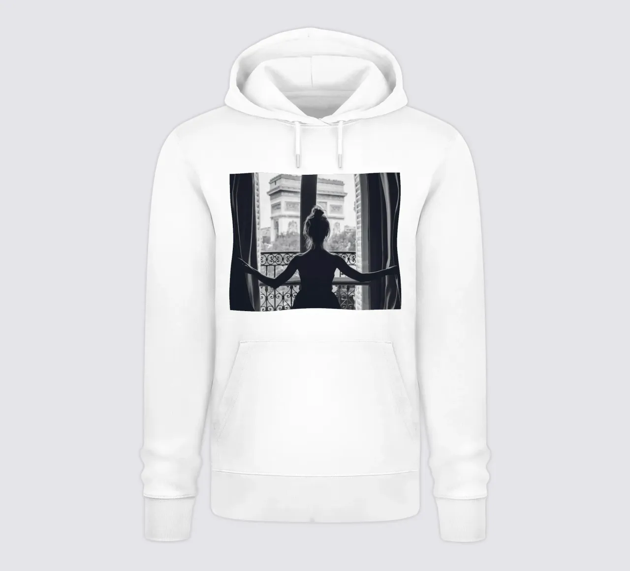 Paris View - Elegant photo art design hoodie by Whole©