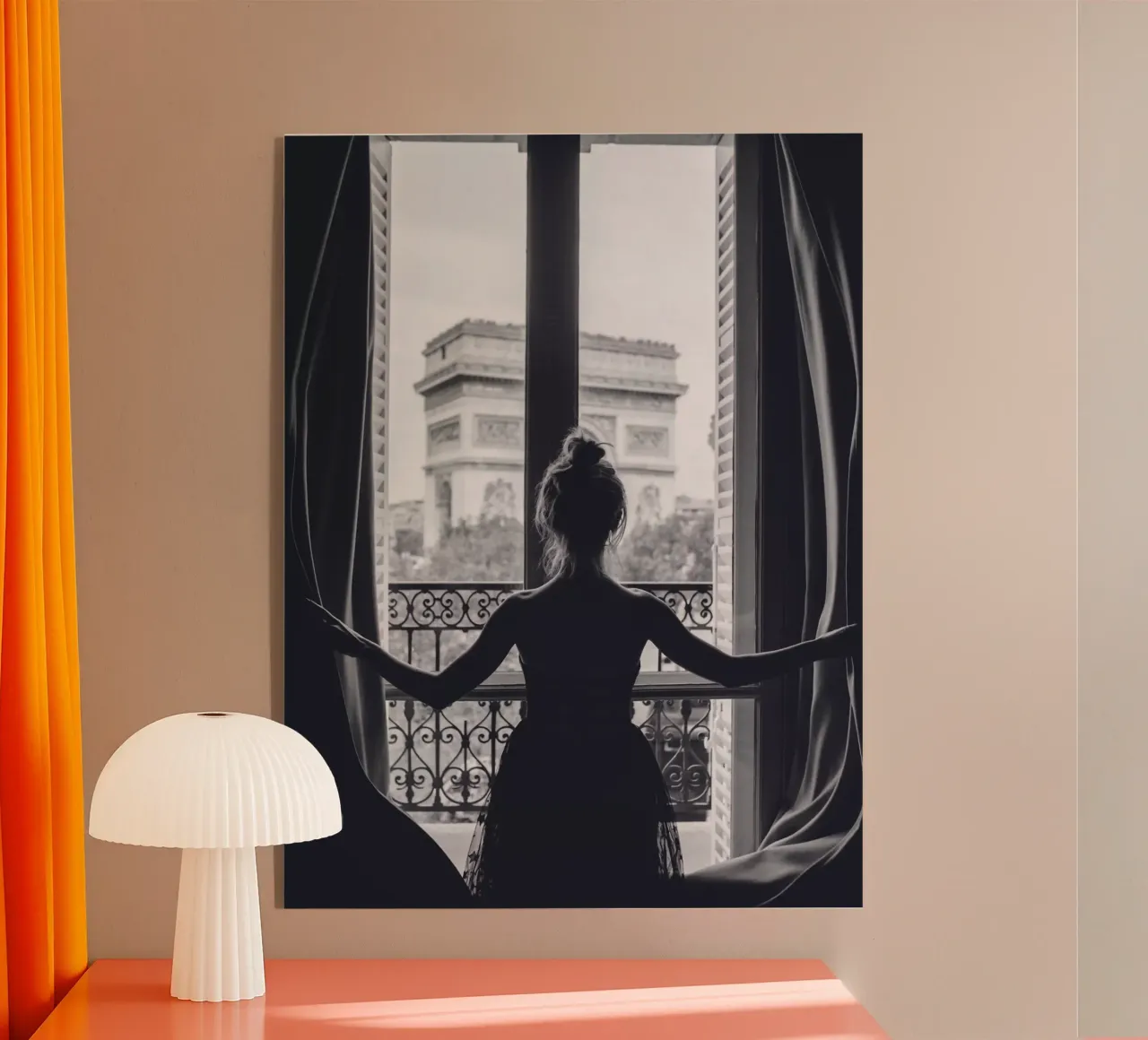 Paris View - Elegant fotokunstontwerp acryl van Whole©