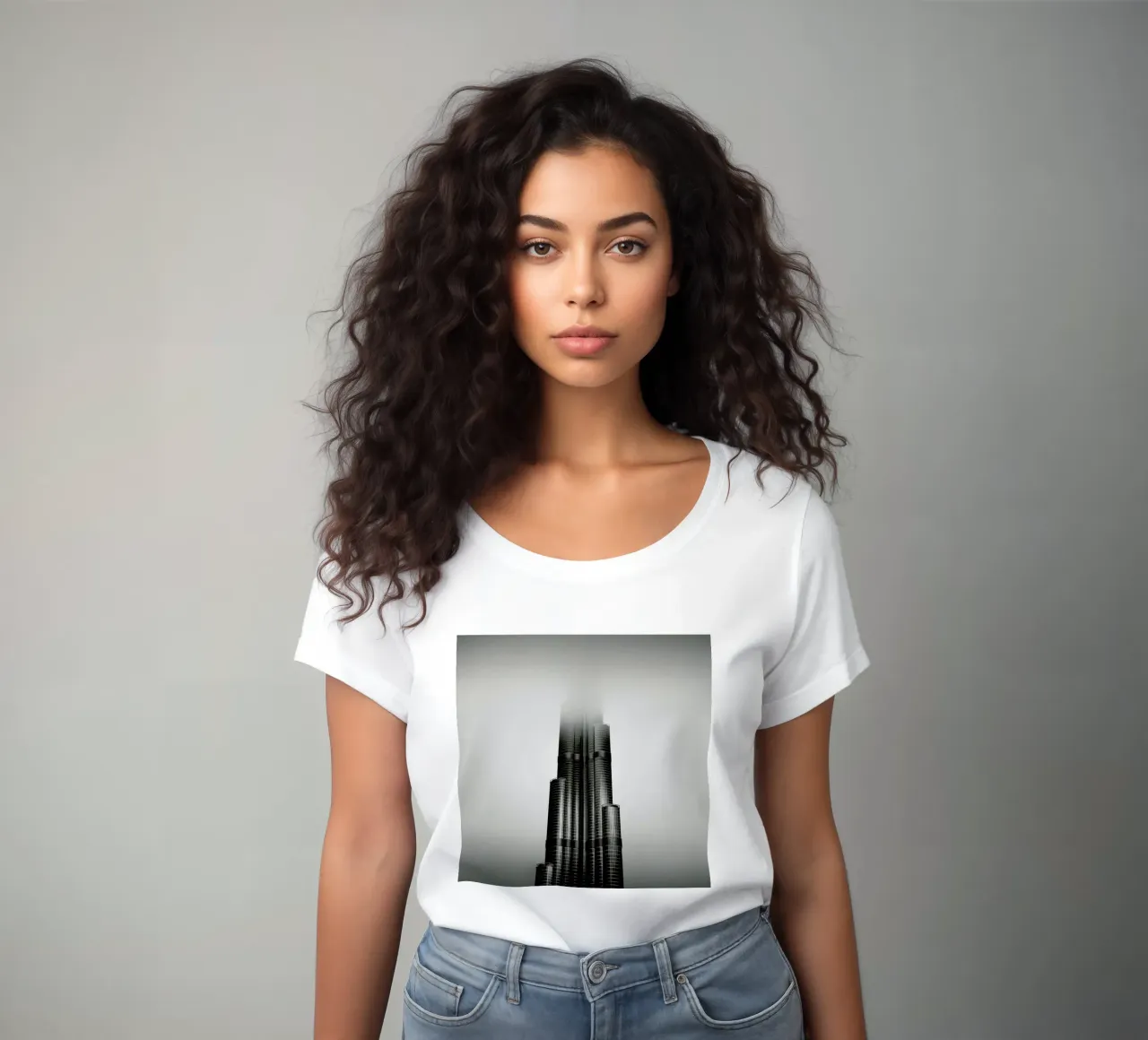 Burj Khalifa - Study 2 women's fitted t-shirt by Håggard Photography | Ronny Behnert