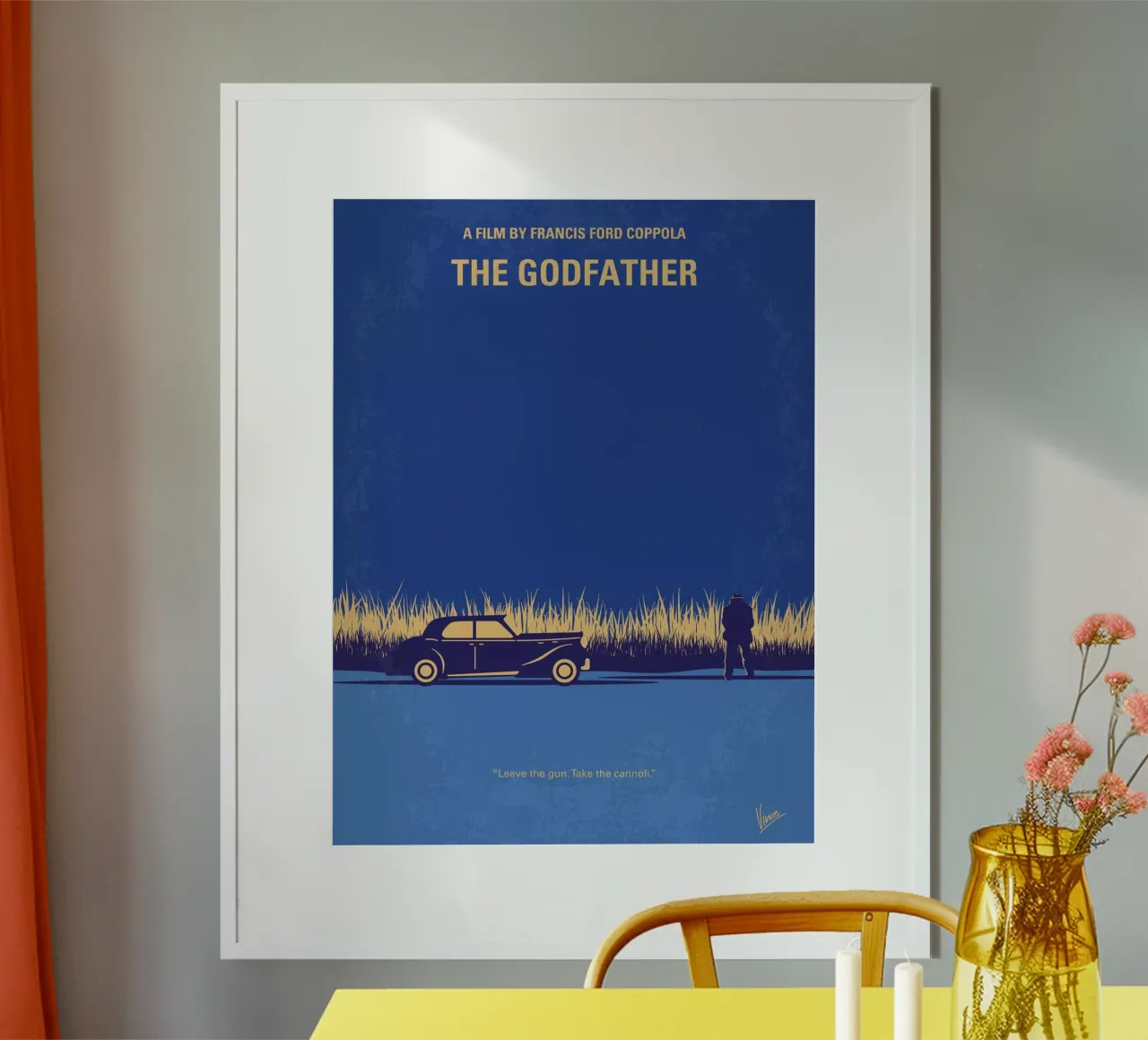 No686-1 My Godfather I minimal movie poster carta hahnemühle da Chungkong