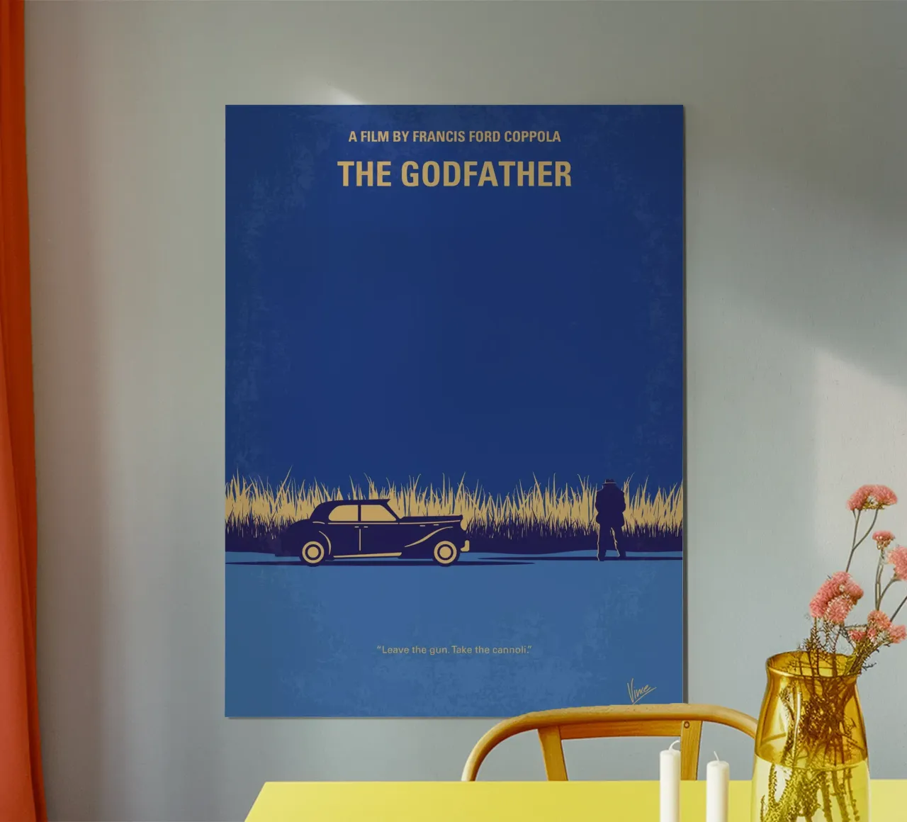 No686-1 My Godfather I minimal movie poster carta hahnemühle da Chungkong