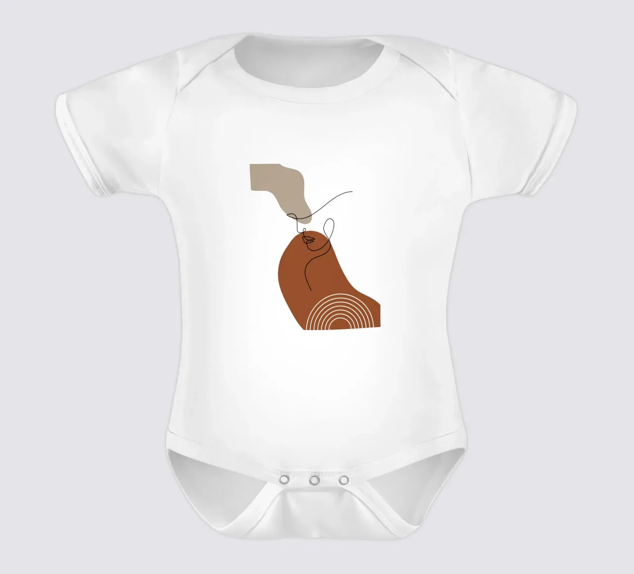 Donna minimalista body neonato maniche corte da YSV MINIMALIST