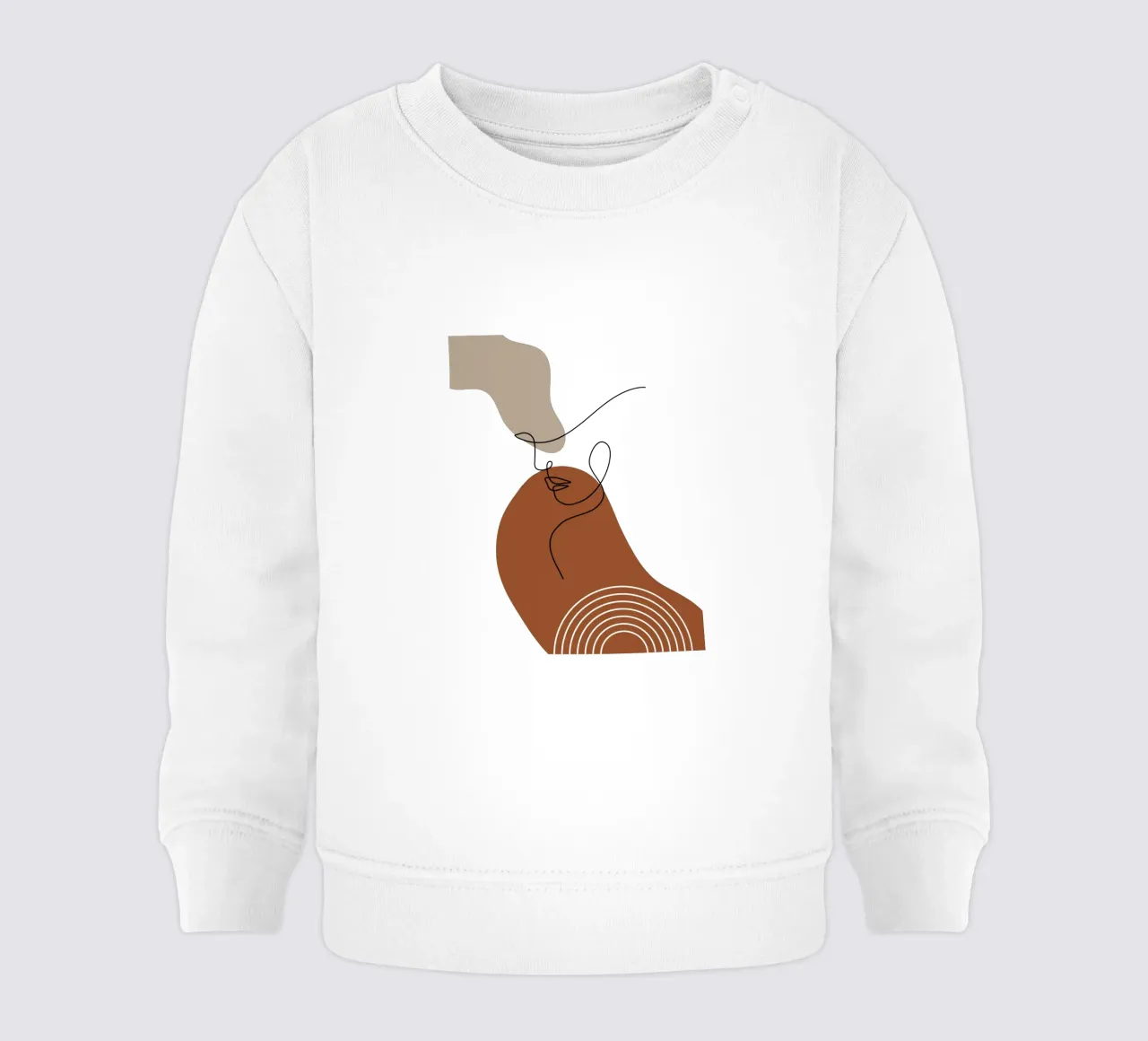 Donna minimalista felpa neonato da YSV MINIMALIST