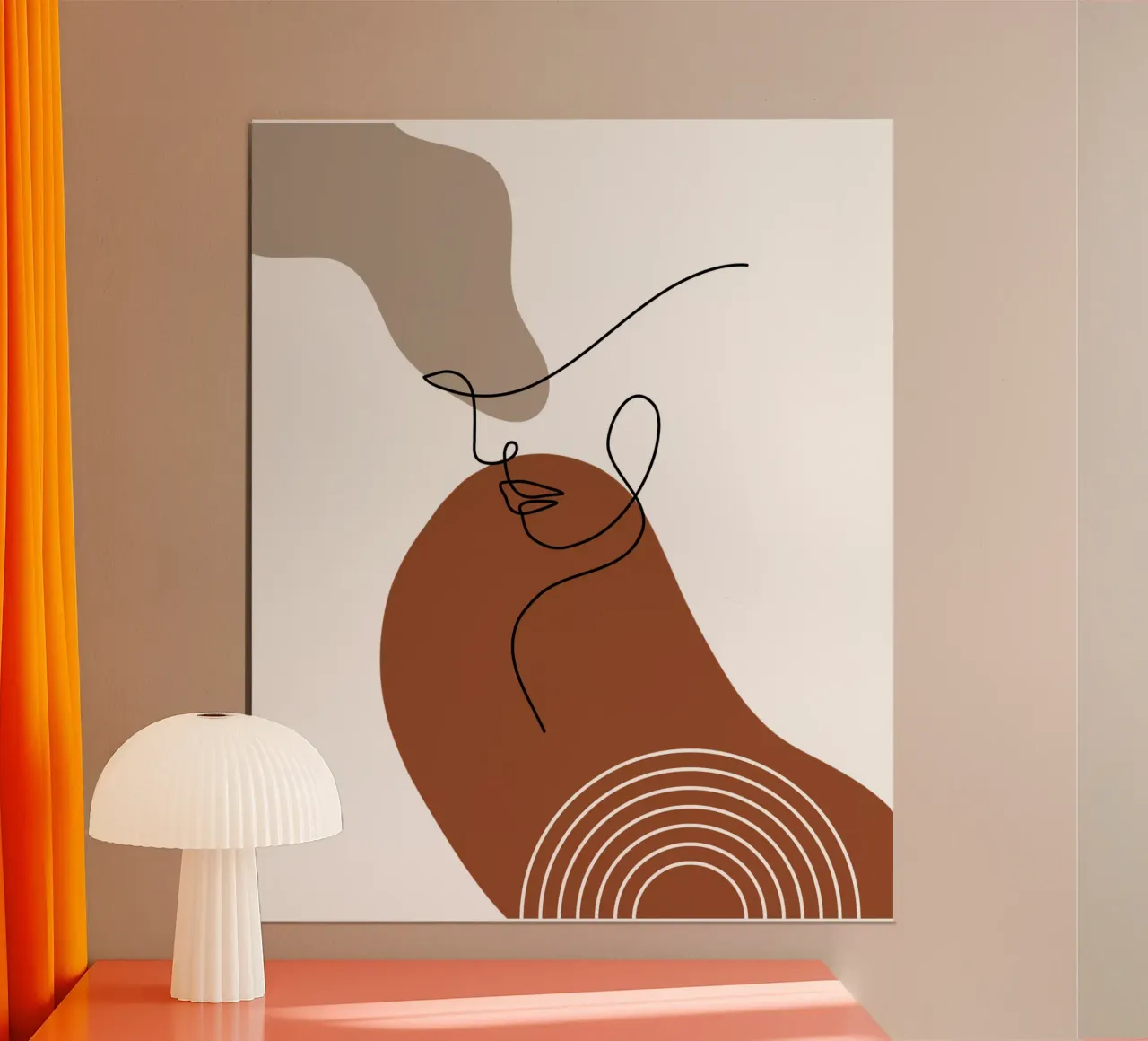 Minimalist woman poster by YSV MINIMALIST