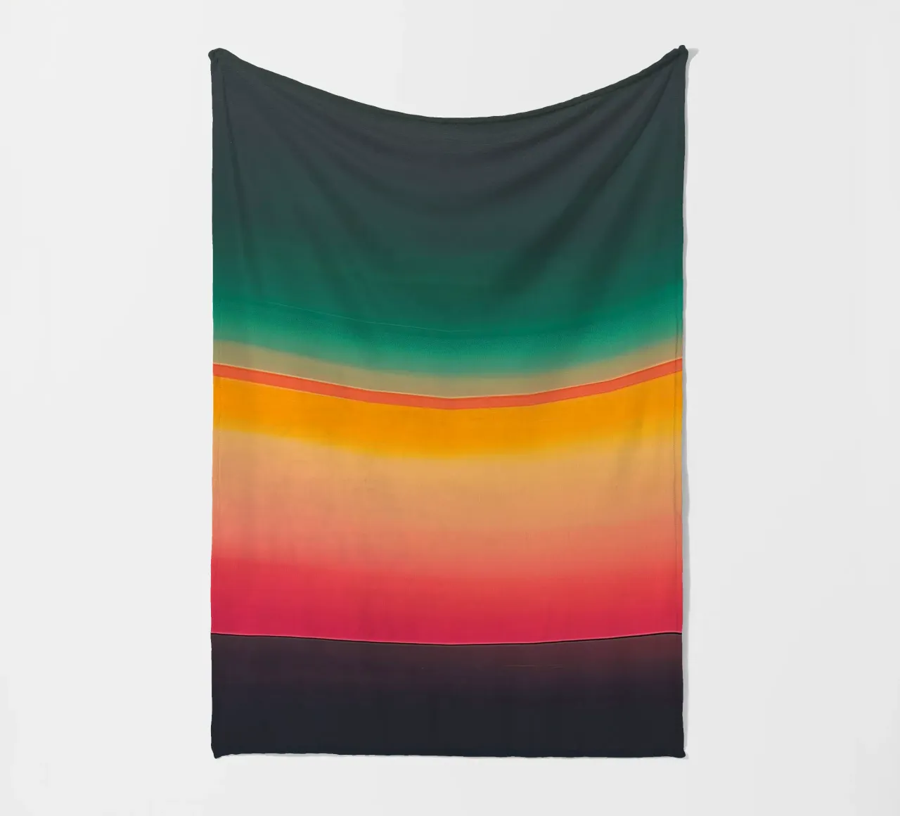Rustige abstracte zonsondergang fleecedeken van Little Things