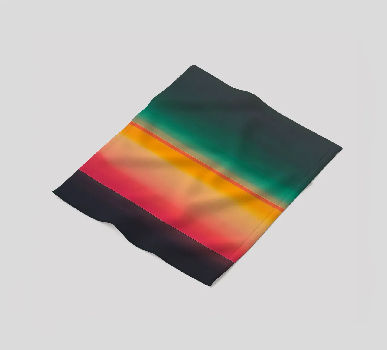 Rustige abstracte zonsondergang fleecedeken van Little Things