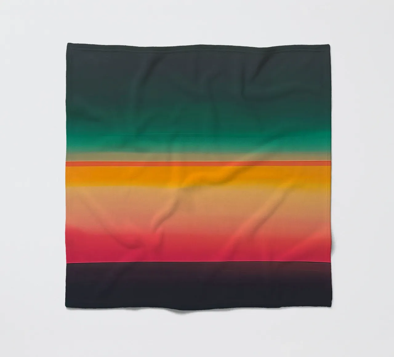 Rustige abstracte zonsondergang fleecedeken van Little Things