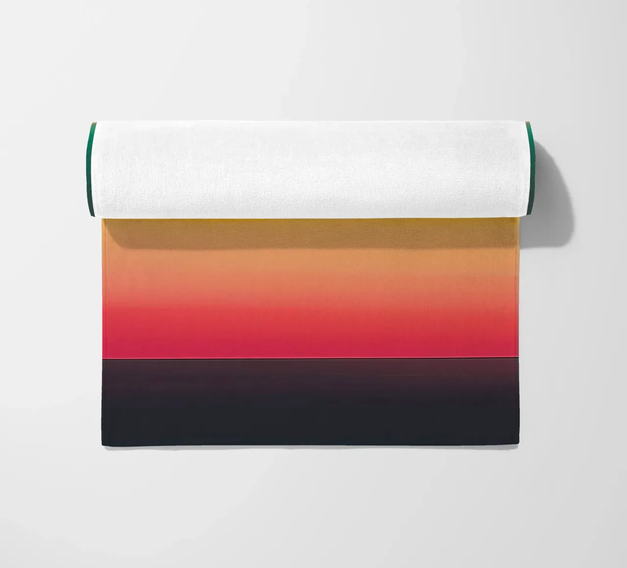Rustige abstracte zonsondergang strandhanddoek van Little Things