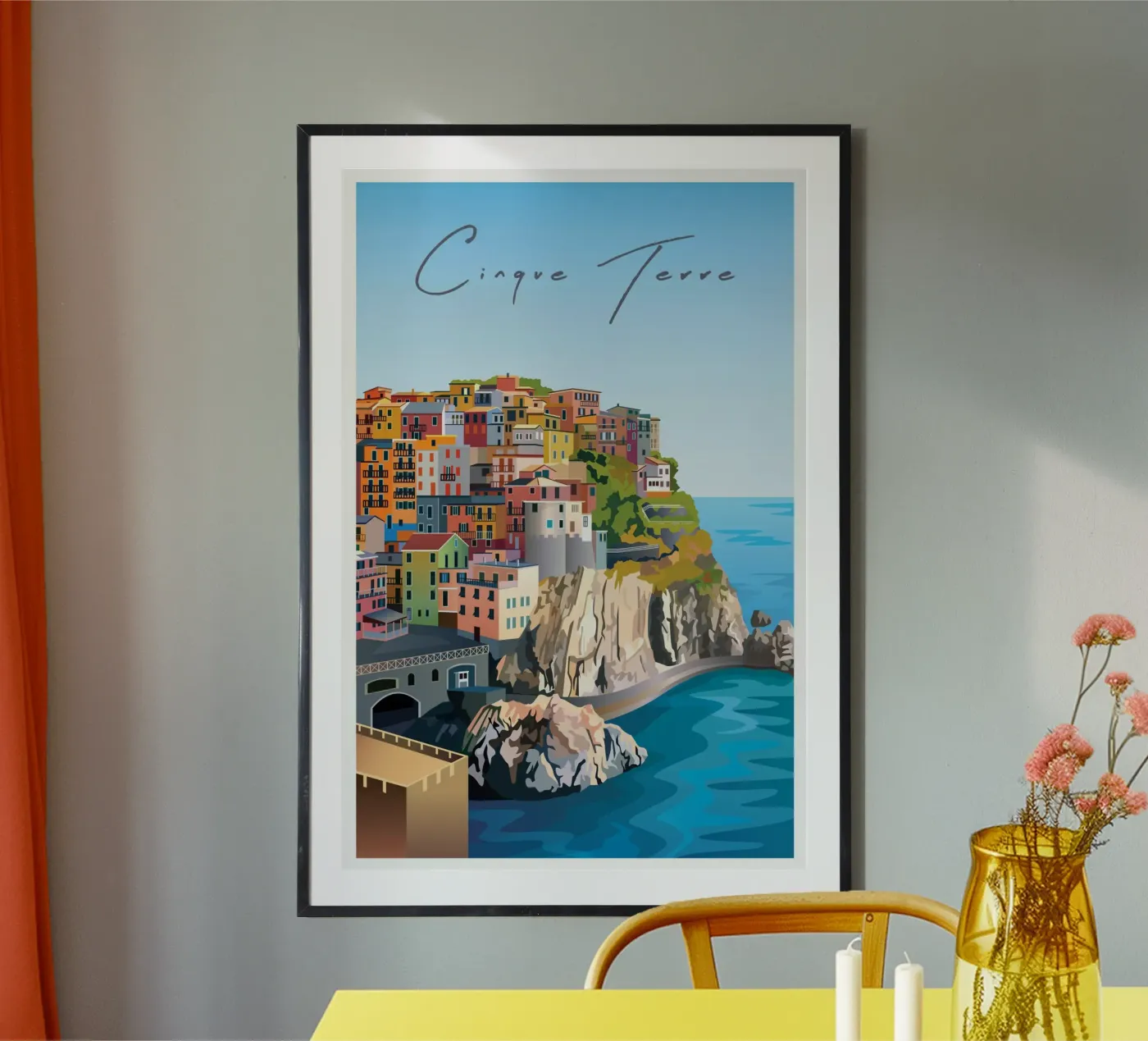 Cinque Terre Scene poster da Charnwood Prints