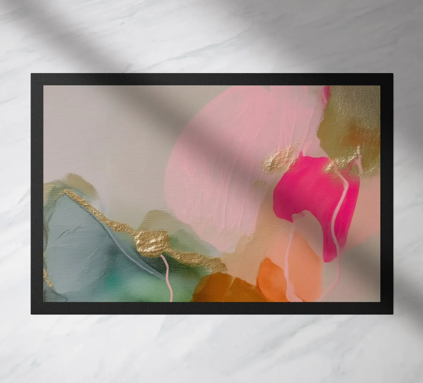 Fließende Feld Struktur Fußmatte von Carinaprint