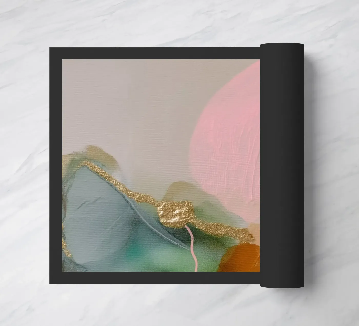 Fließende Feld Struktur Fußmatte von Carinaprint