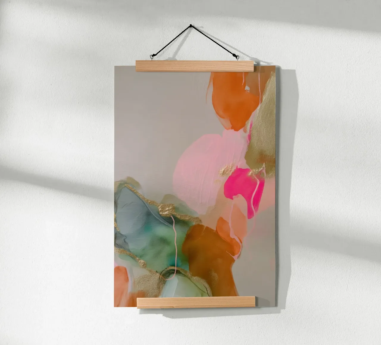 Flowing field structure poster by Carinaprint