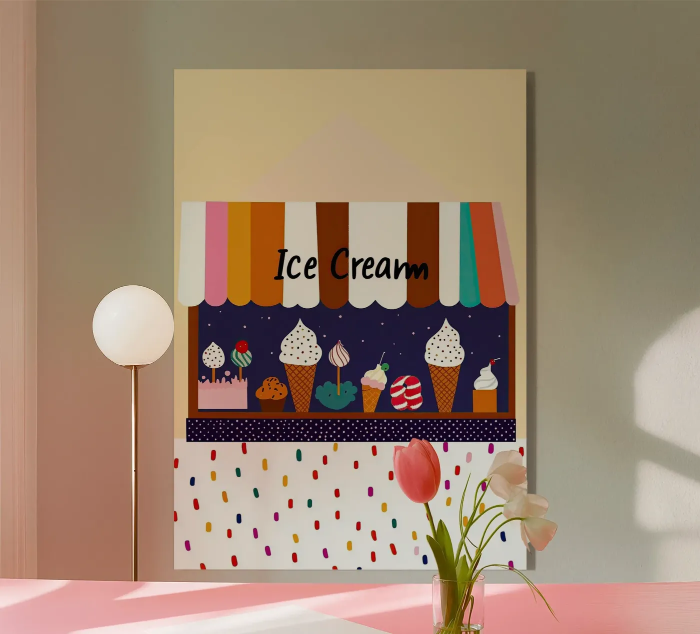 Ice Cream shop acrylic glass by Dreamy Nursery