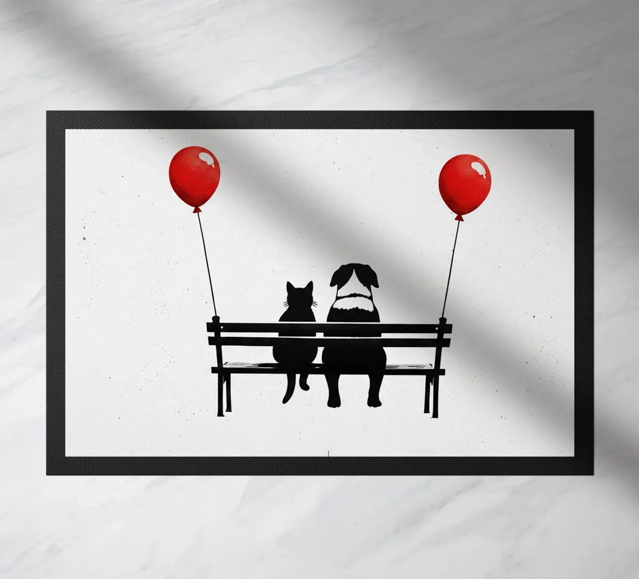 Gatto e cane zerbino da Harmony Gallery