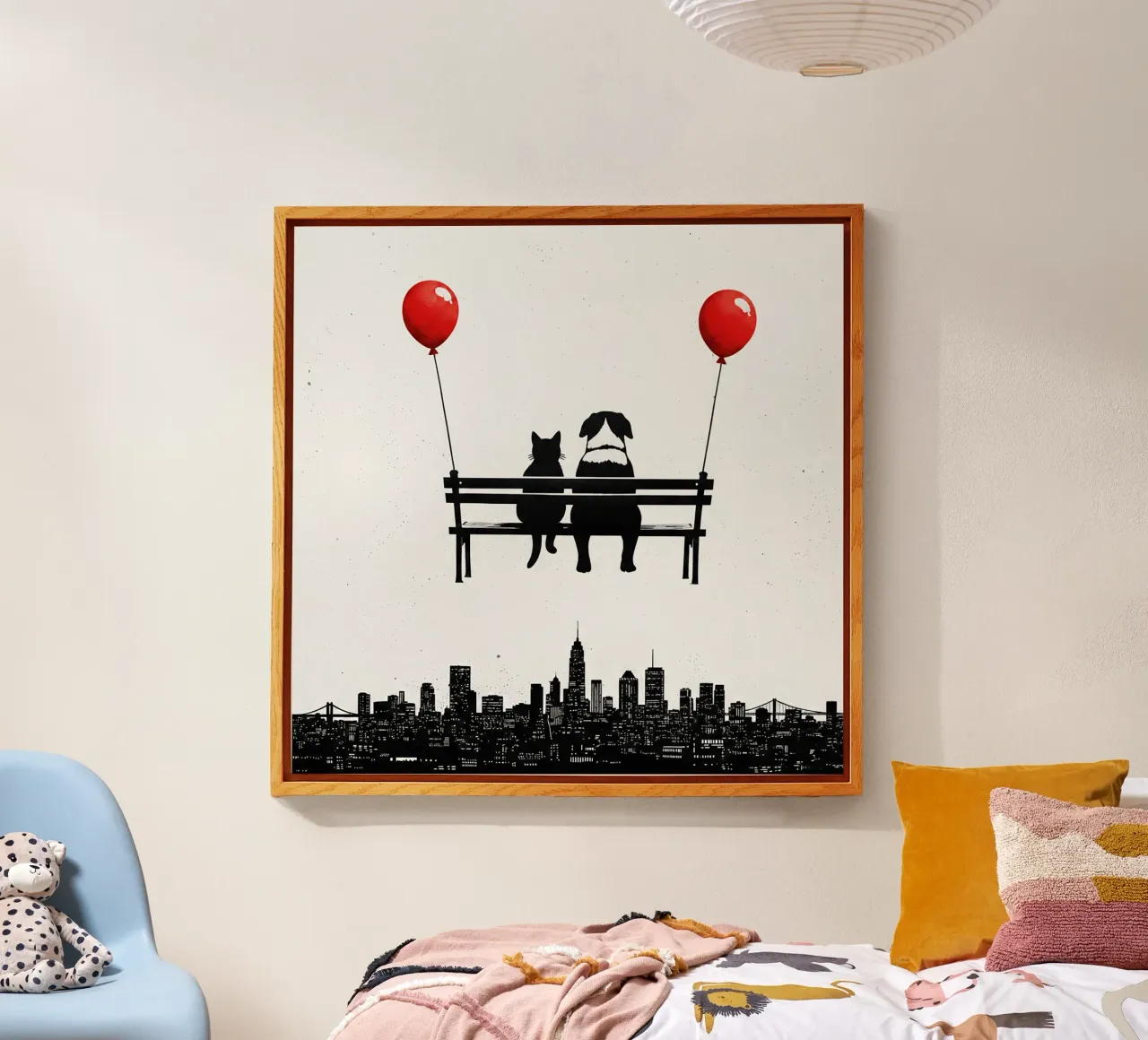 Chat et chien plexiglas de Harmony Gallery