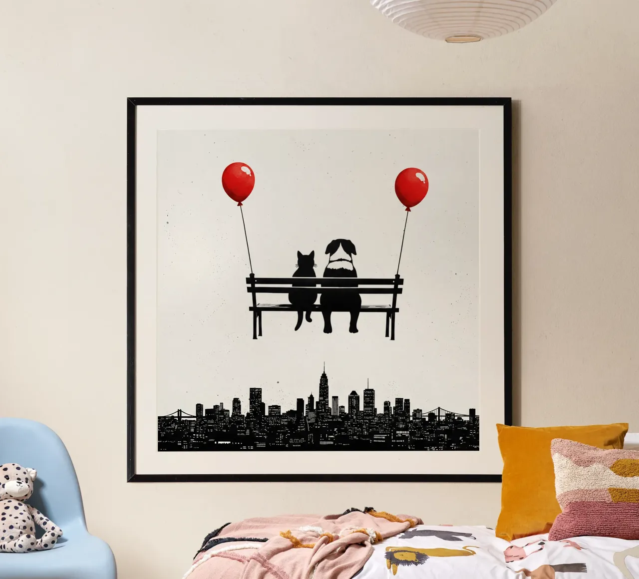 Cat & dog poster by Harmony Gallery