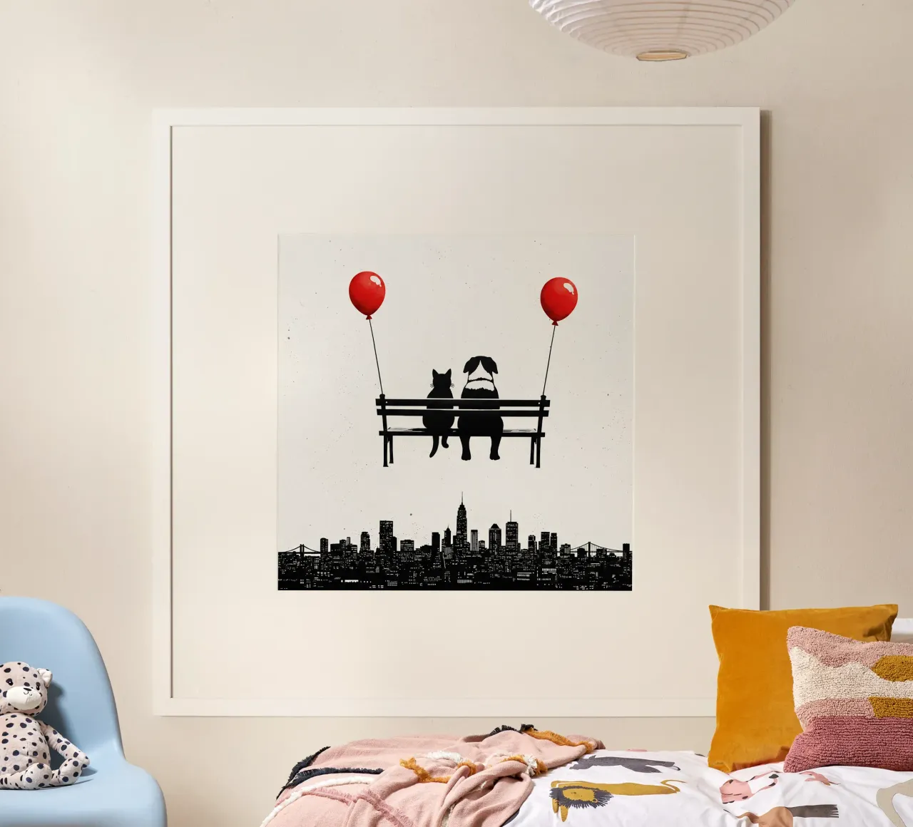 Gatto e cane poster da Harmony Gallery