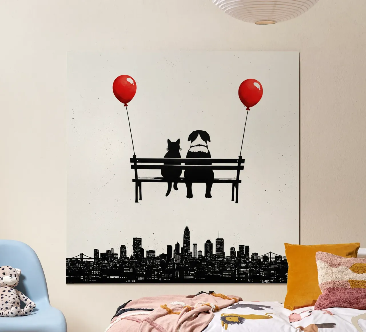 Cat & dog poster by Harmony Gallery