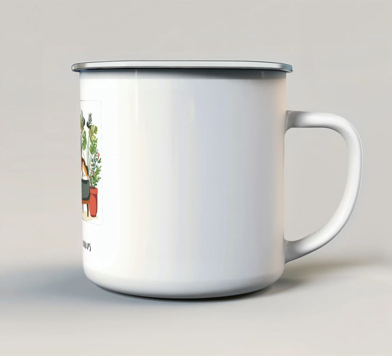 Lazy Sundays enamel mug by Gift Ideas