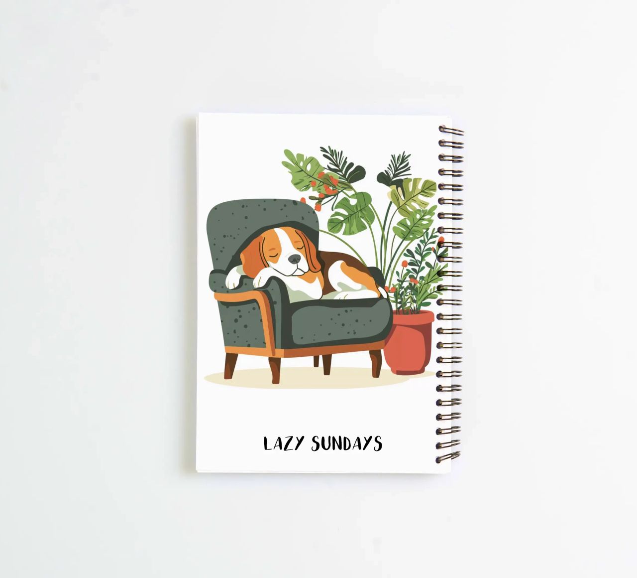 Lazy Sundays spiral notebook by Gift Ideas