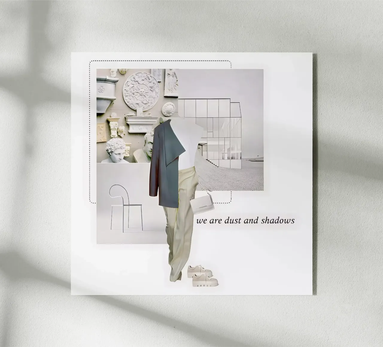 We are dust and shadows. Acryl-Glas von TASTE OF BLISS