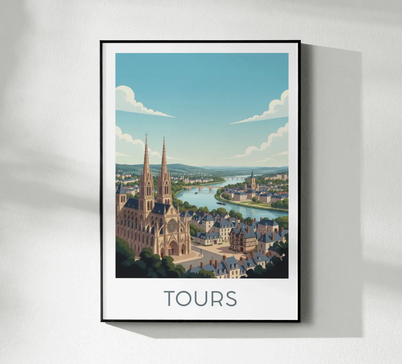 Affiche "Tours" acryl van Idées & Création