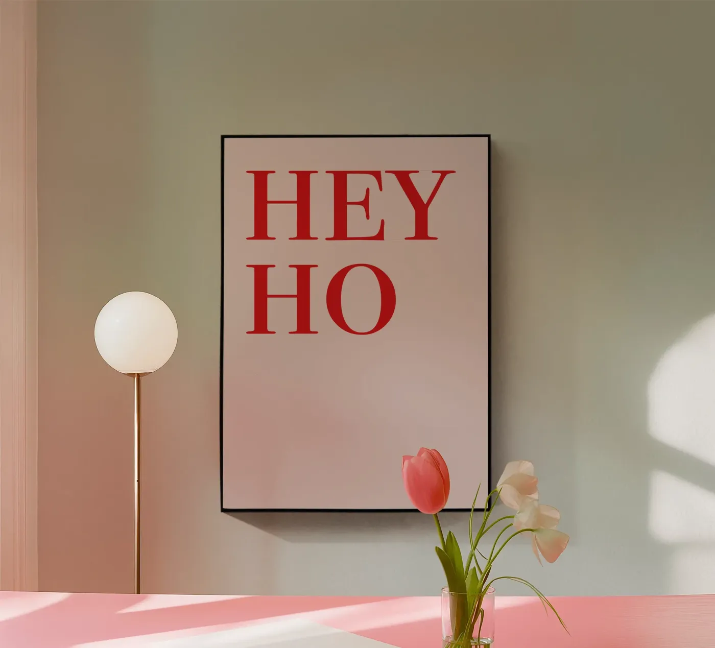 hey ho Acryl-Glas von be.