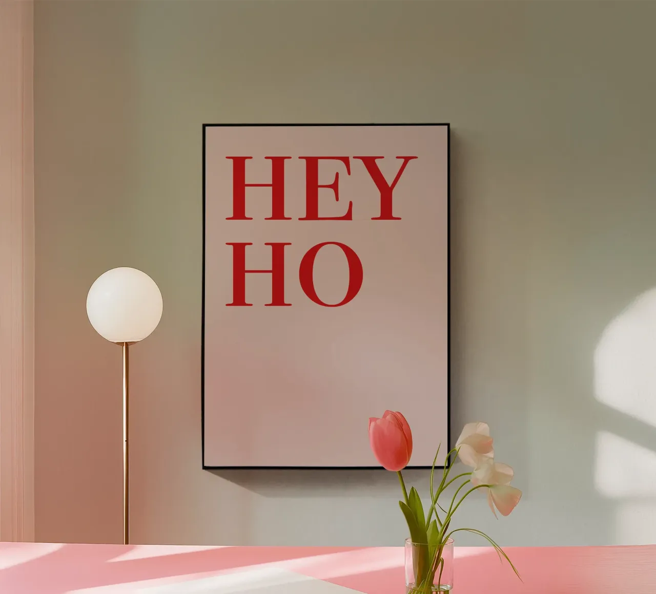 hey ho acrylic glass by be.