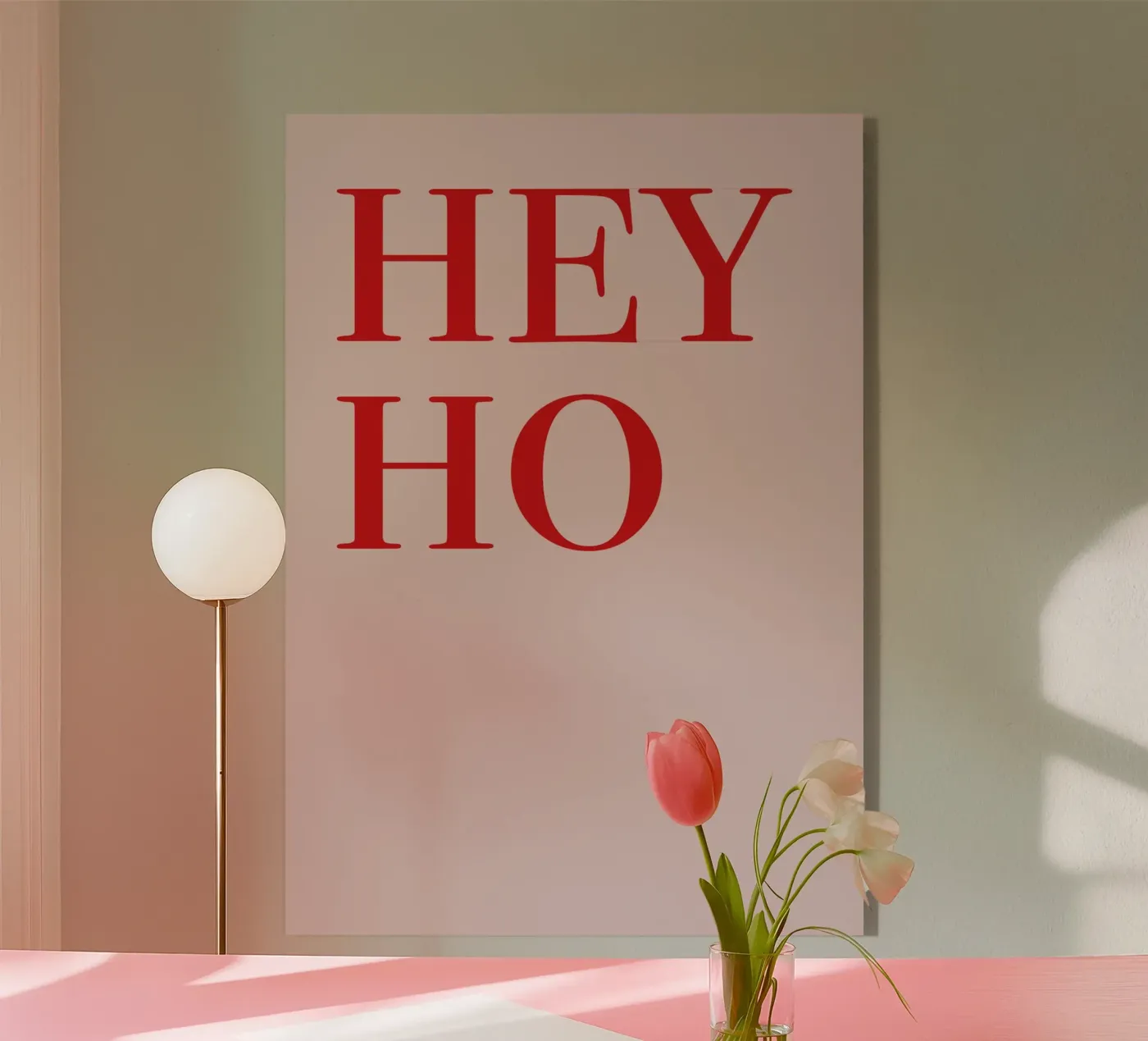 hey ho Acryl-Glas von be.