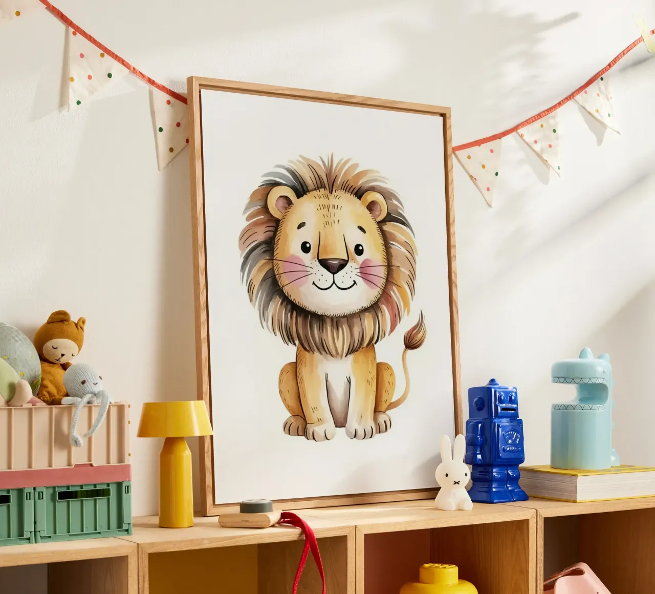 THE LION acrylic glass by FELICIA