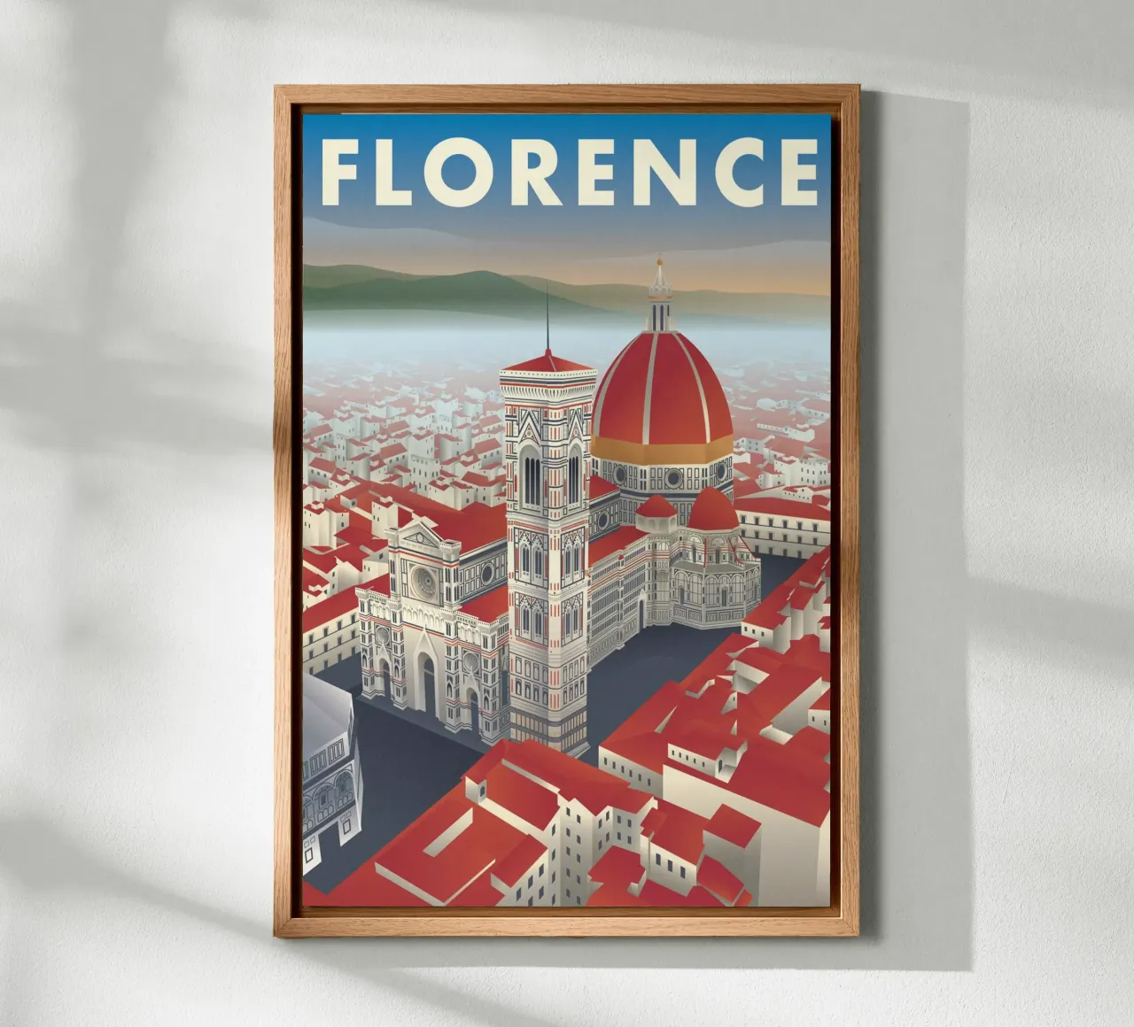 Florence Duomo Scene alluminio dibond da Charnwood Prints