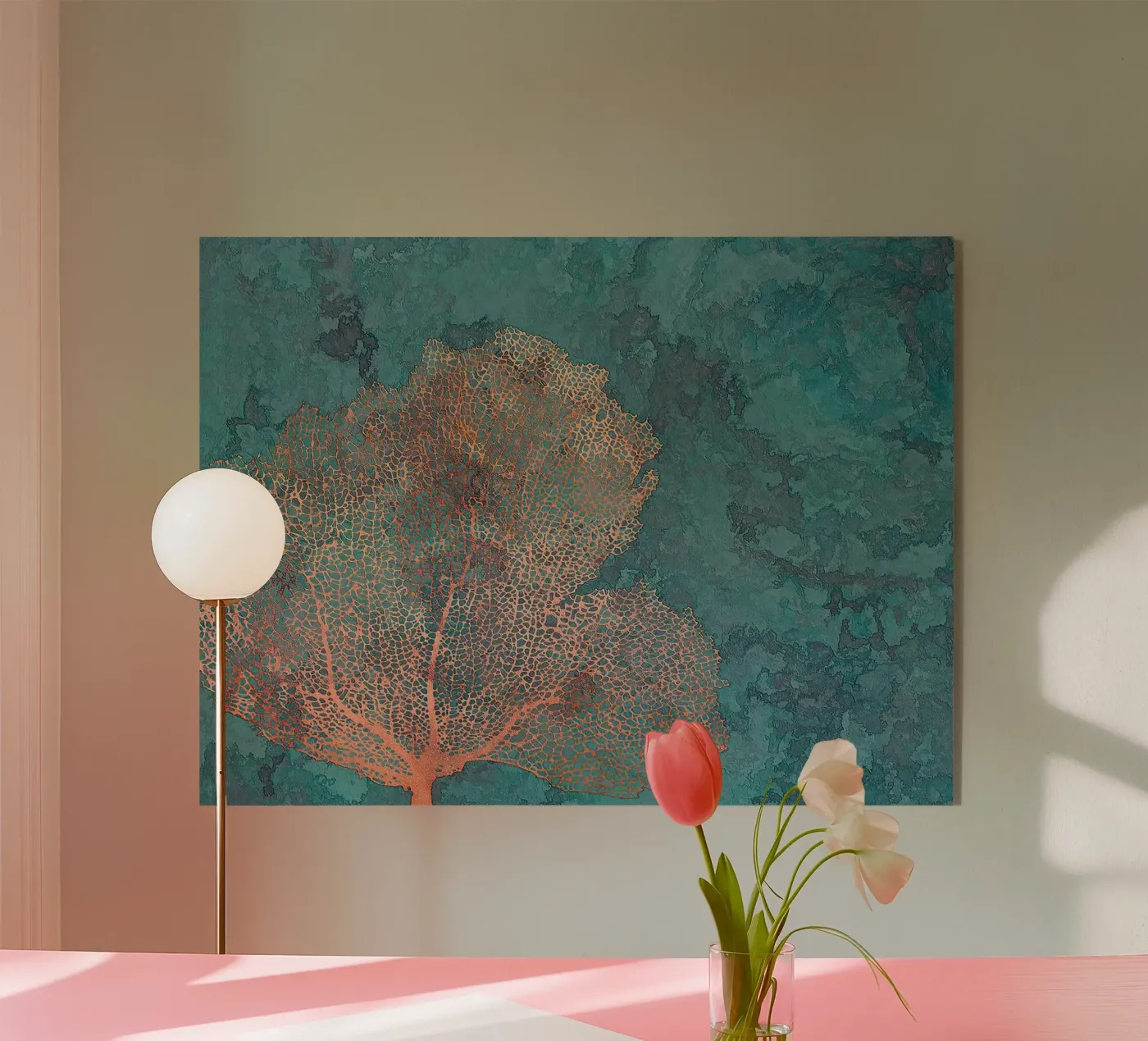 Copper coral acryl van Leahprint