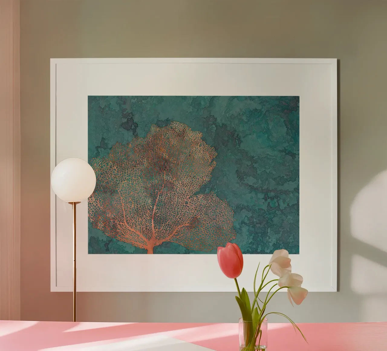 Corallo ramato poster da Leahprint