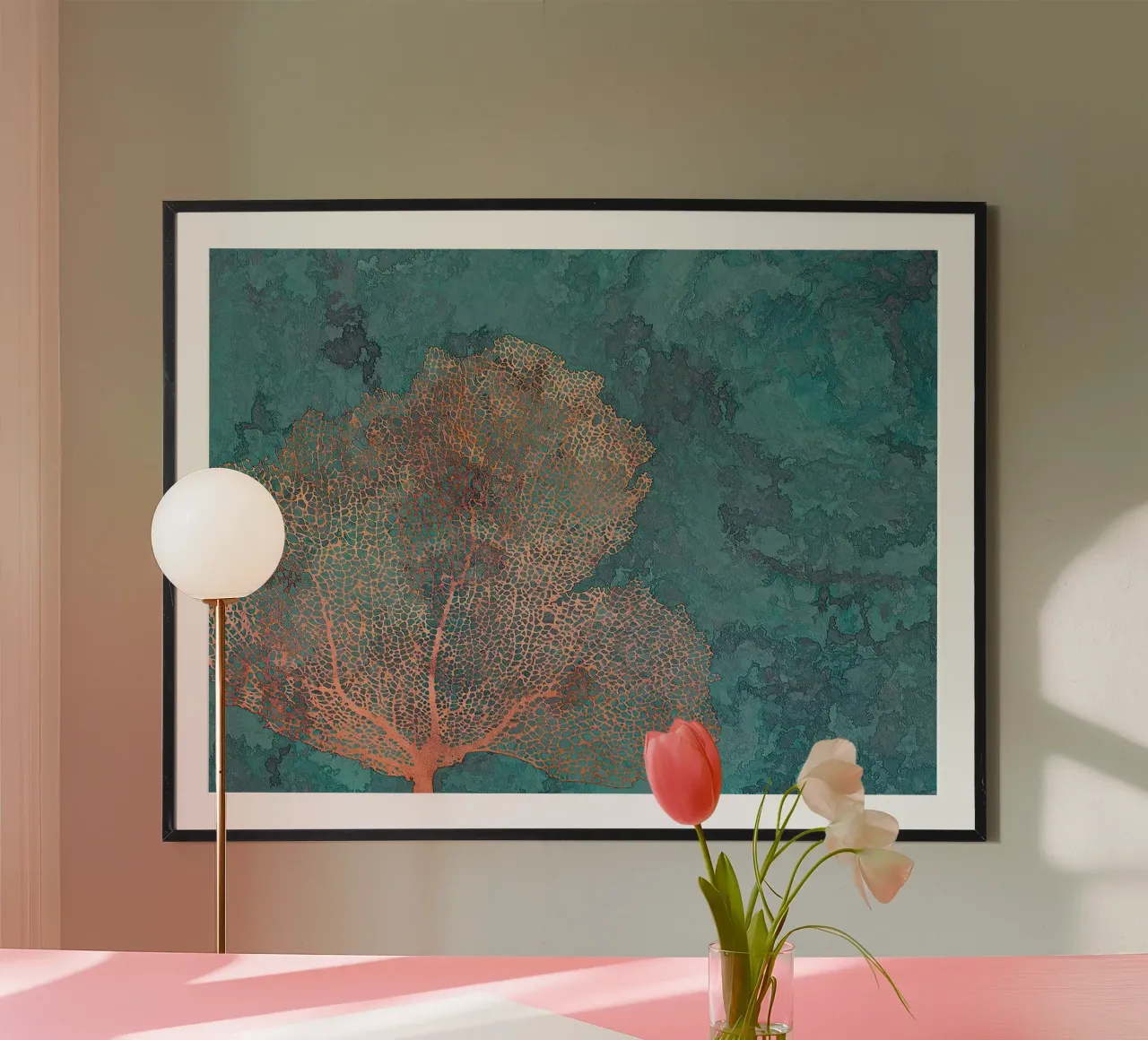 Corallo ramato poster da Leahprint