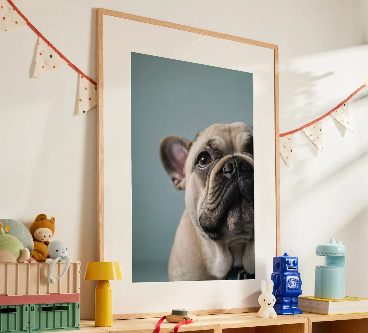 Cucciolo di Bulldog francese dallo sguardo gentile | Work 2 | Limited carta hahnemühle da Paws & Portraits
