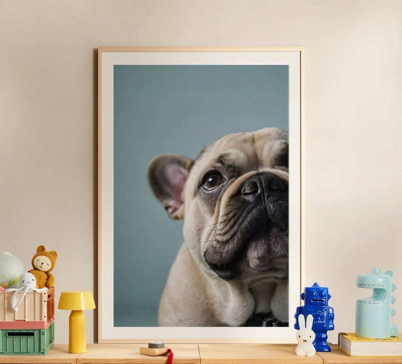 Cucciolo di Bulldog francese dallo sguardo gentile | Work 2 | Limited carta hahnemühle da Paws & Portraits