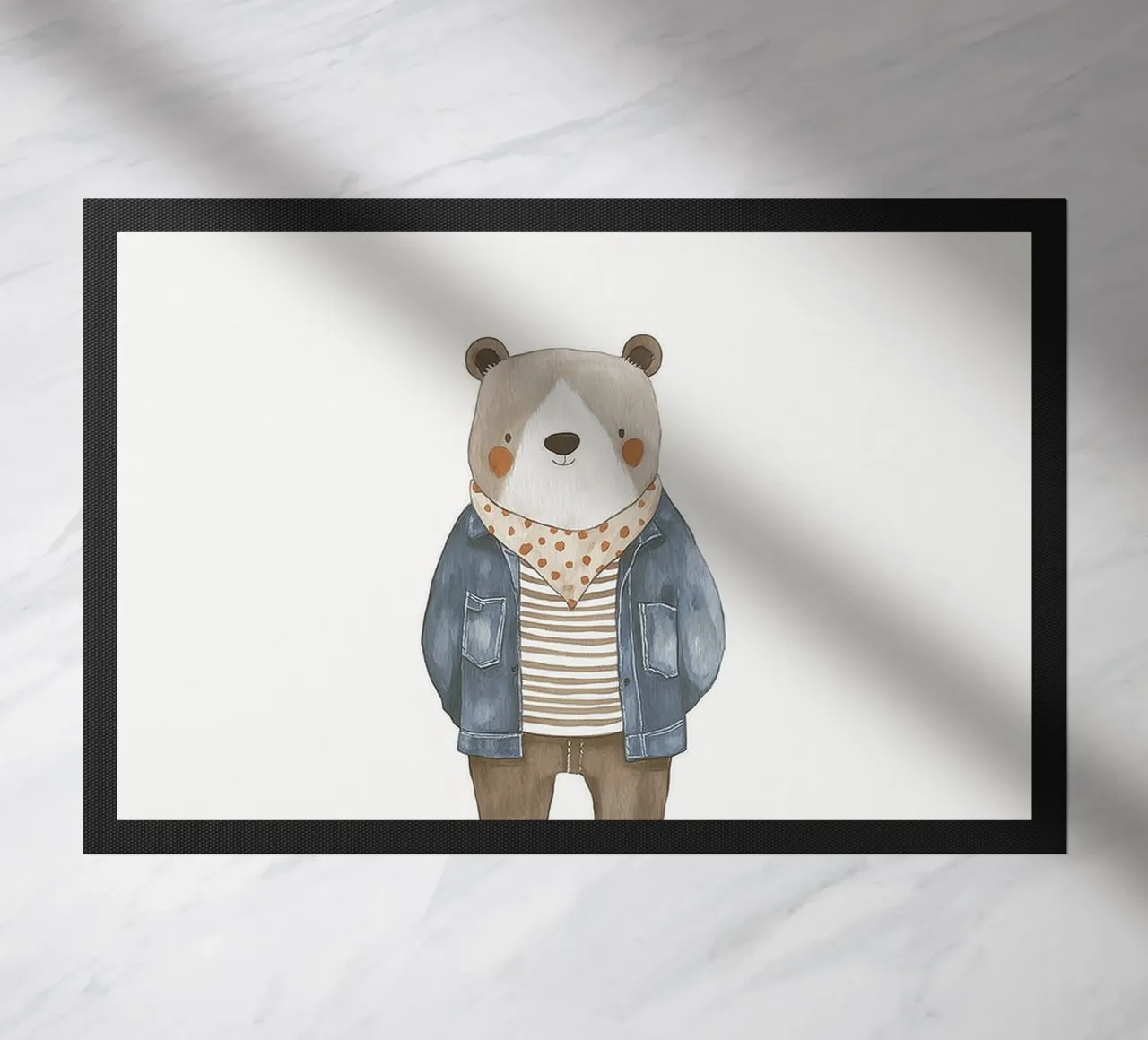 Charming bear doormat by Dreamy Nursery