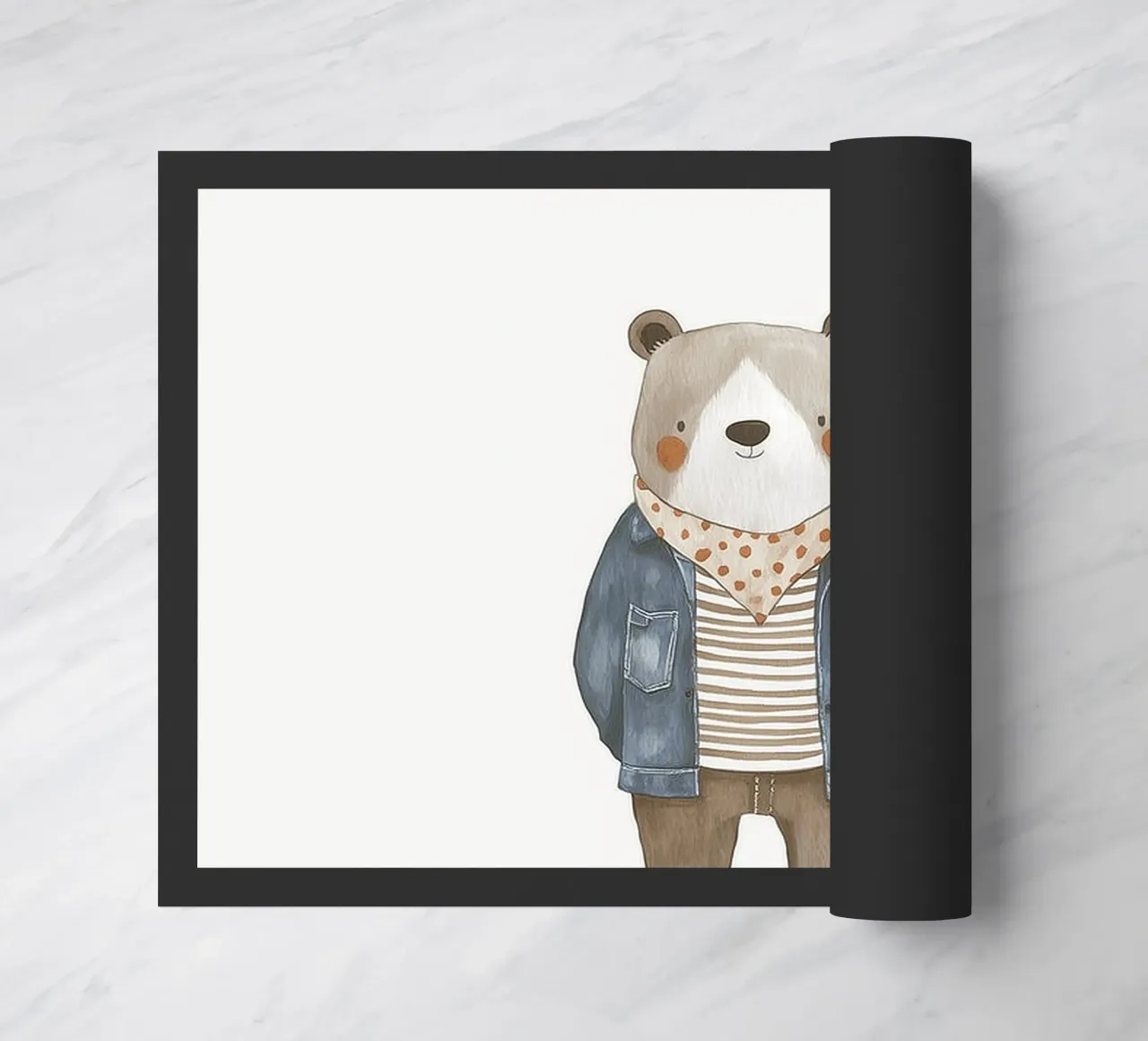 Charming bear doormat by Dreamy Nursery