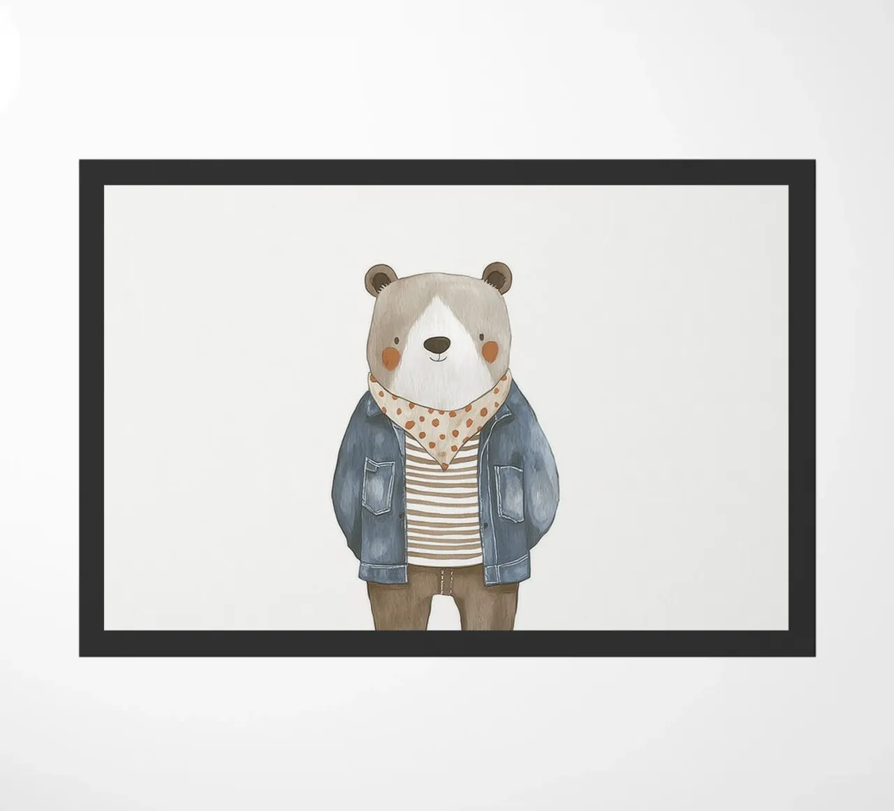Charming bear doormat by Dreamy Nursery