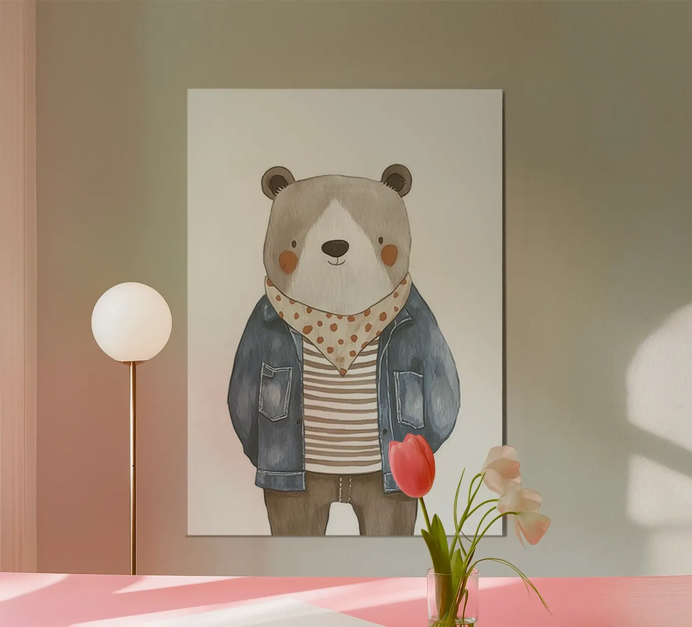 Charming bear poster by Dreamy Nursery