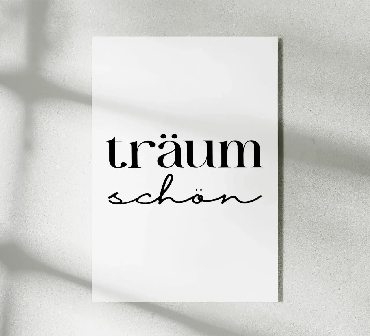 Träum schön plexiglass da BAINAI QUOTES