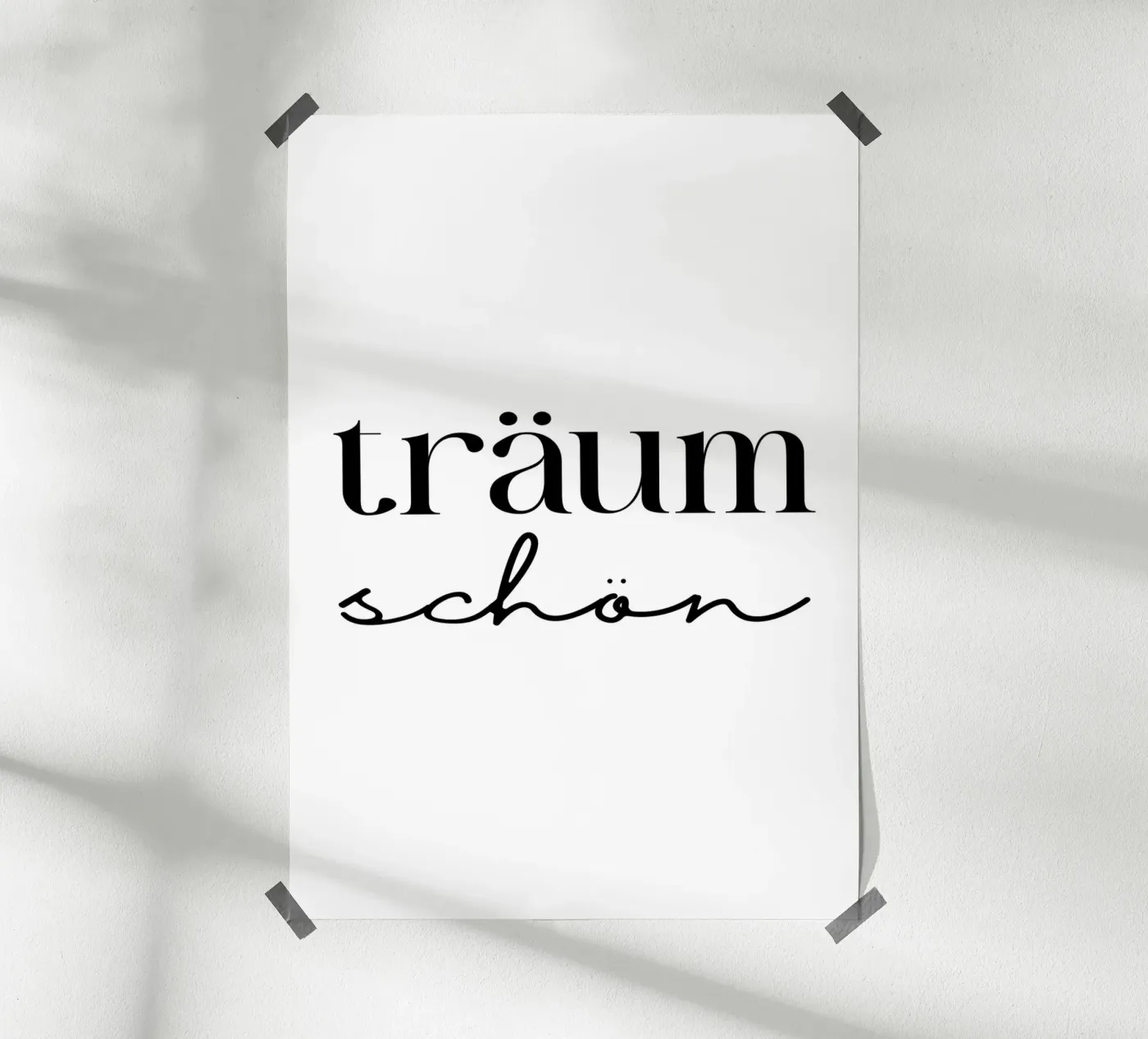 Träum schön poster da BAINAI QUOTES