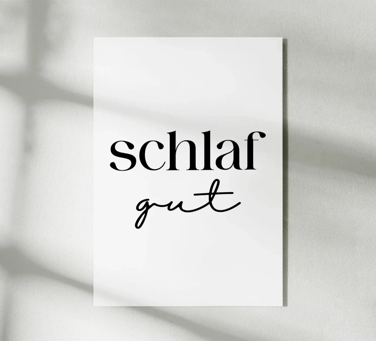 Schlaf gut plexiglass da BAINAI QUOTES