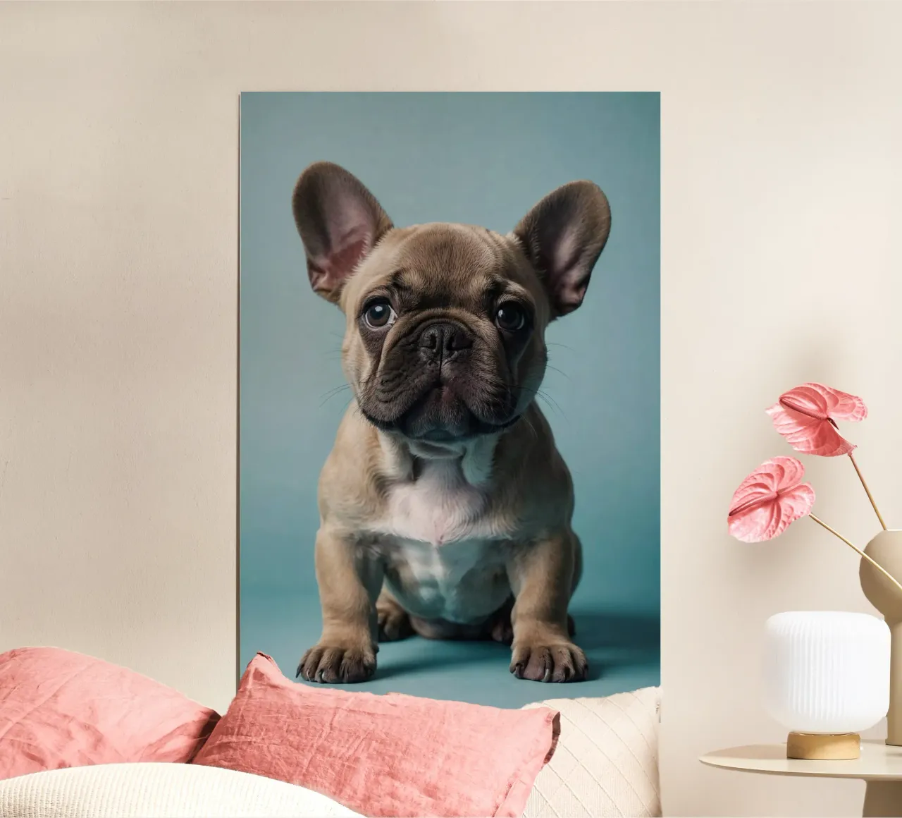 Cucciolo di Bulldog francese con grandi orecchie | Work 4 | Limited carta hahnemühle da Paws & Portraits