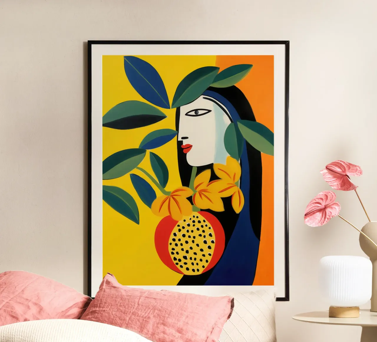 Madonna with Fruit | Fauvism meets Pop Art poster by Autofocus