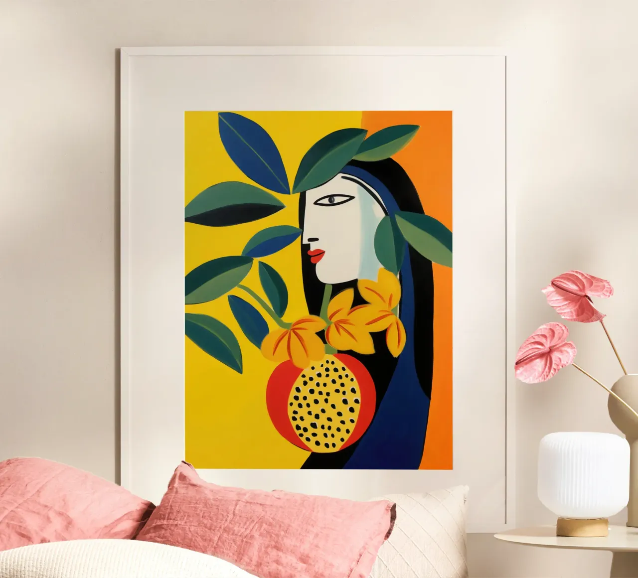 Madonna with Fruit | Fauvism meets Pop Art poster by Autofocus