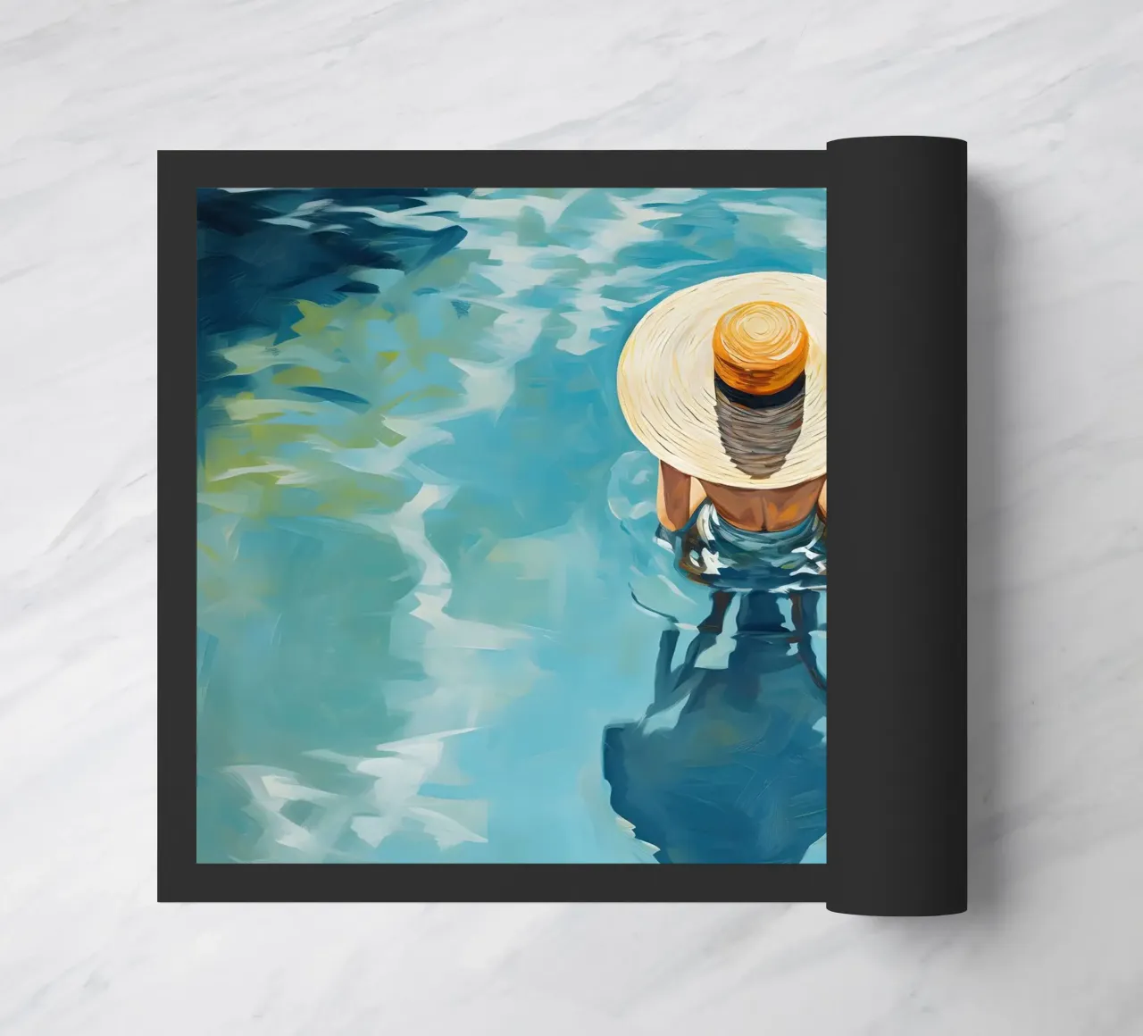 Sole e mare zerbino da medineprint