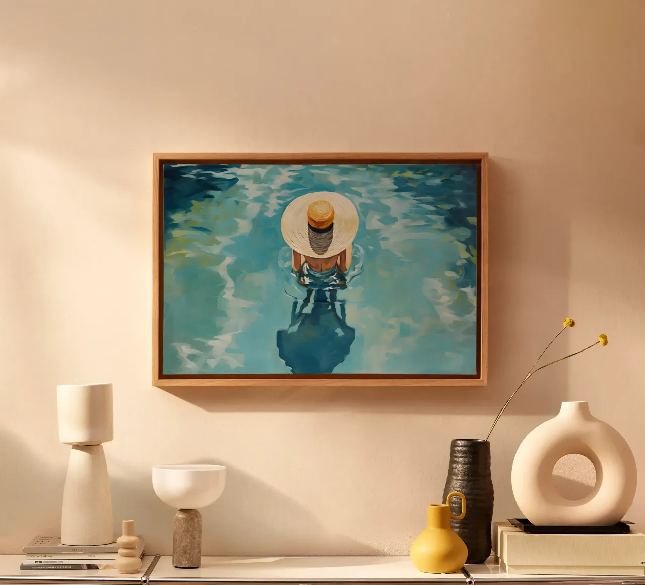 Sole e mare tela da medineprint