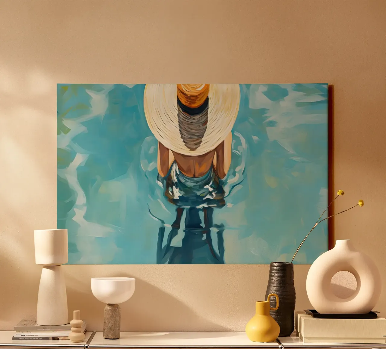 Sole e mare tela da medineprint